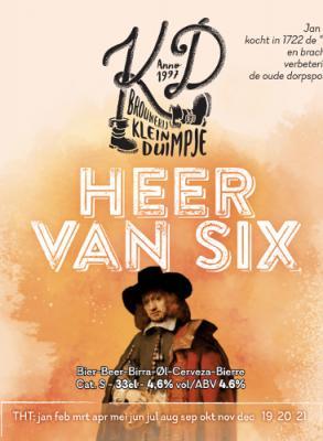 Klein Duimpje Heer van Six
